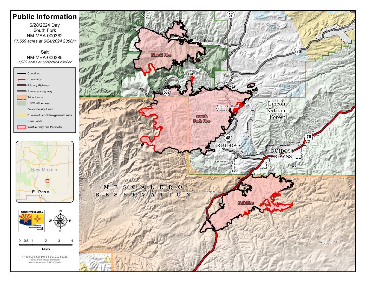 2024 NMMEA South Fork and Salt Fire Update 6/28